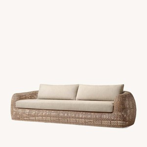 Ensemble de canapés de jardin de luxe en métal durable avec cordage pour terrasse, salle à manger, bord de piscine, hôtels, restaurants, plages - Product Image 5