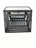 Cage à chien portable en aluminium, vente en gros d'usine, caisse de transport de haute qualité, boîte de transport pour chien, respirante et durable