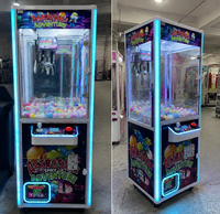 Máquina de grúa recreativa profesional personalizada con monedero y aceptador de billetes, versión en inglés, resistente a la intemperie