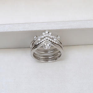 Ensemble de 3 bagues ouvertes en argent S925 faites à la main, accessoires de bricolage pour femmes avec 6-7 perles pliables, support gratuit, 1460 perles en vrac - Product Image 3