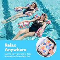 Matelas pneumatique gonflable pour piscine pour adultes, 2 pièces, flotteurs de piscine flottants, chaise de natation pour les fêtes, plage d'été, emballage pour envoi postal