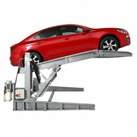 Lève-voiture inclinable hydraulique pour gain de place, idéal pour les garages souterrains étroits