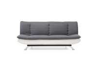 Canapé-lit moderne inclinable et pliable en tissu avec structure en bois pour salon, chambre, appartement, hôtel
