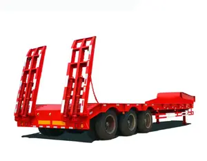 New low bed trailer 3/4 axle transporter with good price high quality for customers