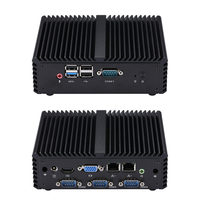 Kansung 2 Lan Firewall Fanless J1900 Boîtier de PC de bureau industriel mini en aluminium avec RAM DDR3 et graphismes Intel HD