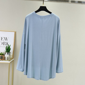 Ts611 tùy chỉnh phương thức dài tay t Áo Sơ Mi Nữ lỏng lẻo mỏng đáy áo quá khổ giữa Chiều dài mặt trời bảo vệ hàng đầu - Product Image 6