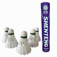 ST NO 8 Partridge Duck Badminton Ball - Ballon de badminton professionnel pour l'entraînement - Vol stable - Badminton d'intérieur