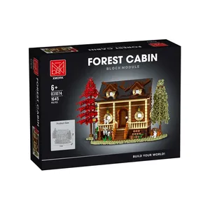 Kreative MORK 031074 Bau Spielzeug Rahmen Kabine Haus Baustein Kits mit Licht für Jungen und Mädchen Geschenk