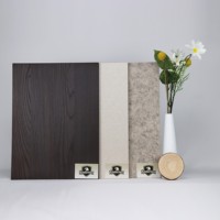 Panneaux muraux de cuisine en MDF stratifié mélaminé à texture synchronisée personnalisables 1220x2440mm pour meubles d'appartement et d'hôtel