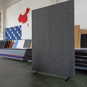 Panneaux acoustiques OEM Cloison de séparation Panneau acoustique léger en polyester Cloison acoustique rétractable pour le <span class=keywords><strong>bureau</strong></span> - Product Image 5