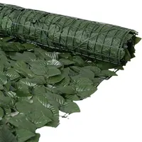 Clôture artificielle en osier en plastique, fausses feuilles de lierre, 600 cm, abri de confidentialité 1 mx3m