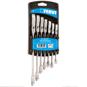 Clés combinées FERVI SERIE avec tête à cliquet SNODATA, équipement de réparation de carrosserie - Product Image 1