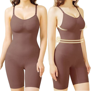 Faja Moldeadora de Cuerpo Completo sin Costuras para Mujer, Control de Abdomen, Levantador de Glúteos, Faja Reductora con Tirantes Ajustables, Bodysuit - Product Image 1