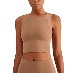 Femmes Pro Classique Rembourré Plein Appui Aucun Rebond Cami Sport Soutien-Gorge