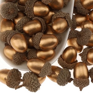 Expédition rapide, écorce d'acorn artificielle en mousse dorée, écologique, imperméable, matériau artisanal DIY, décoration <span class=keywords><strong>de</strong></span> fête à domicile, décoration <span class=keywords><strong>de</strong></span> Noël - Product Image 2