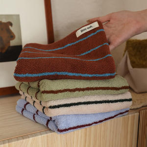 Serviette de bain en pur coton de classe A, absorbante pour hommes et femmes, serviette de visage entièrement en coton doux pour le lavage du visage des adultes - Product Image 1