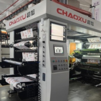 Machine d'impression flexographique haute vitesse 150 m/min pour l'emballage du papier, les sacs fourre-tout