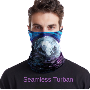 Mascherina estiva da equitazione senza cuciture in seta di ghiaccio con cappuccio magico a righe stampato con stampa digitale protezione solare all'aperto cappa da attività - Product Image 3