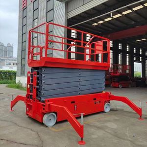 Otomatik Yürüyen Kaldırma Yüksekliği 6m 8m 10m 12m 14m Kendinden Tahrikli Mobil Elektrikli Makaslı Platform Adam Asansörü - Product Image 3