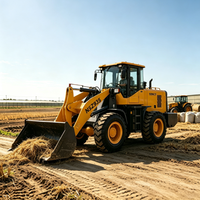 Chargeuse sur pneus agricole de 2,8 tonnes, godet de 1,5 m³, moteur diesel Weichai de 92 kW, chargeuse frontale pour le chargement agricole, la manutention de matériaux et les travaux sur le terrain