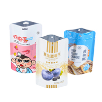 Op Maat Bedrukte Pe Plastic Verpakkingstas Geur Proof Stand Up Pouch Voedsel Droog Fruit Proteïne Poeder Champignon Mylar Zak