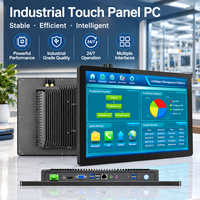 Komputer Layar Sentuh Industri All in One Panel PC untuk Kontrol Otomasi OEM ODM Pasokan 232/485 WiFi Win10/11 Android
