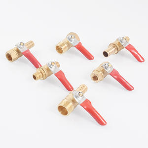 Válvula de bola de latón de 1/2 pulgada con rosca NPT, tipo interruptor, para agua y aire, presión de operación de 650 PSI - Product Image 1