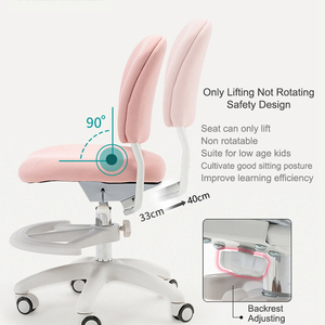 Chaise d'étude ergonomique pour enfants avec certification EN71 et siège réglable en hauteur pour la maison, le bureau et la chambre des enfants - Product Image 4