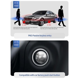 EASYGUARD Can Bus <b>Plug</b> and Play System Car Alarm System Fit for Benz 15-18 Benz C Class/16-19 GLC/14-17 S Class with Button Star - Product Image 5