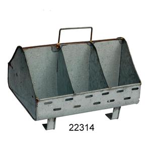Caddy-Mesa retro Vintage de sal y pimienta galvanizada para granja, utensilios de cocina, venta al por mayor - Product Image 6