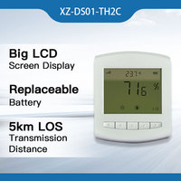 Capteur de température et d'humidité sans fil LoRaWAN avec écran LCD, transmission sur 5 km, surveillance cloud, hygromètre et thermomètre d'intérieur