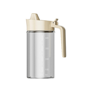 Botella de vidrio a prueba de fugas para aceite de 400 ml, 500 ml, 600 ml con tapa de plástico para almacenamiento de condimentos de cocina, forma cilíndrica, origen Wenzhou. - Product Image 2