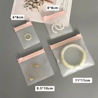 Bolsas pequeñas de plástico para sellado de joyas, cierre de cremallera, bolsas transparentes para almacenamiento de exhibición de anillos, proveedor de logotipo personalizado