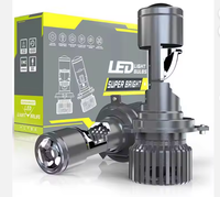 Vente en gros de phares à LED GT4 avec objectif H4 tout-en-un pour une expérience de conduite de nuit ultime