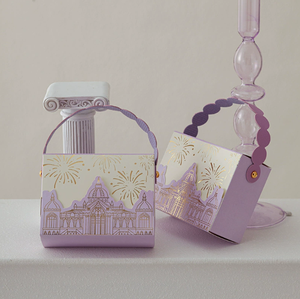 Nueva caja de dulces estilo castillo europeo para boda, caja de embalaje de dulces portátil, set de regalo de boda, caja de dulces - Product Image 4