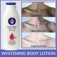 Lotion pour le corps personnalisée de 400ml, marque privée, crème corporelle hydratante, cicatrisante intense, lotion corporelle blanchissante pour peau noire