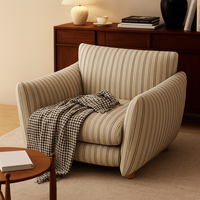Französisches Einzelsofa |   Vintage-Stil Loungesessel |   Wohnzimmer-, Schlafzimmer- und Arbeitszimmer-Sofa
