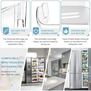 Repuesto de Estante para Puerta de Refrigerador 242126602, Plástico Resistente, Compatible con Uso Doméstico - Product Image 5