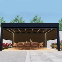Couverture de pergola en aluminium pour l'extérieur Tuin Buiten Winter Auvent Snow Proof avec écran latéral extérieur