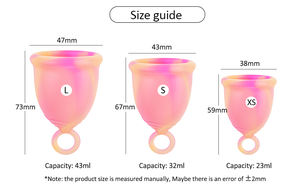 Производитель OEM/ODM, оптовая продажа, медицинская силиконовая многоразовая чашка большого объема, менструальная чашка - Product Image 3