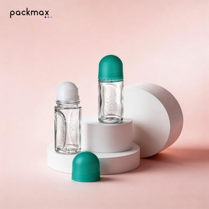 Botella Roll-On de Vidrio Esmerilado de Gran Capacidad de 50 ml – Envase Recargable Vacío para Perfume y Loción - Product Image 3
