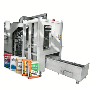 Anahtar Teslim Tam Otomatik 25kg Un Valfli Çuval Paketleme Hattı, Paketleme/Robot Paletleme/Ağırlık Kontrolü/<span class=keywords><strong>Metal</strong></span> Dedektörü Dahil - Product Image 1