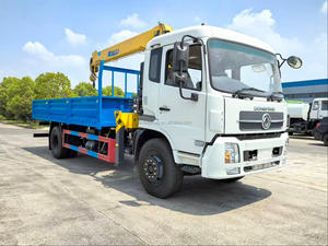Camión de Transporte de Carga DFAC de 12t con Grúa de Brazo Recto de 6.3t, Camión de Construcción Autocargable Hidráulico para Sa - Product Image 2
