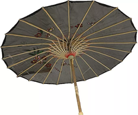 Parapluie en soie fait main élégant avec manche en bois de style japonais et chinois, rouge, pour décorations de plafond de mariage, imperméable, avec logo imprimé