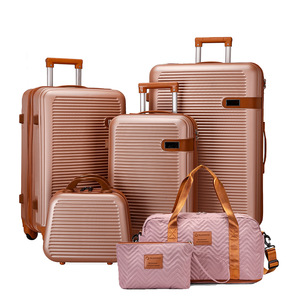 Ensemble de bagages rigides en PP sur mesure OEM, ensemble de 6 valises, <span class=keywords><strong>valise</strong></span> de voyage à roulettes, <span class=keywords><strong>valise</strong></span> trolley - Product Image 3