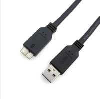 Grosir 1M 1.5M USB 3.0 kabel Data Usb 3.0 kabel HDD seluler USB 3.0 A laki-laki ke mikro B kabel Usb untuk Printer HDD