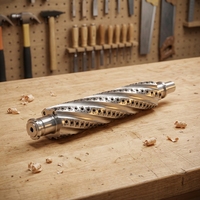Pisau Spiral Karbida untuk Mesin Planer Jointer, Alat Pertukangan Kayu Presisi Tinggi untuk Hasil Akhir Permukaan Kayu yang Halus