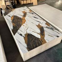 Panneau mural UV 2mm 3mm, panneaux muraux modernes pour hôtels, panneaux muraux en marbre imperméables, panneaux en marbre pour hôtels, halls et usage domestique