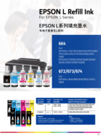 Tinta de Recarga Compatible con Trendvision L805 L130 L810, a Base de Agua CMYK, para Eco Tank L, para Impresión por Transferencia