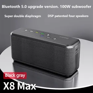 آيو Xdobo X8 ماكس مكبر صوت لاسلكي محمول المحمولة مكبر صوت للسيارة مضخم الصوت الفرعية مكبر الصوت المسرح المنزلي
